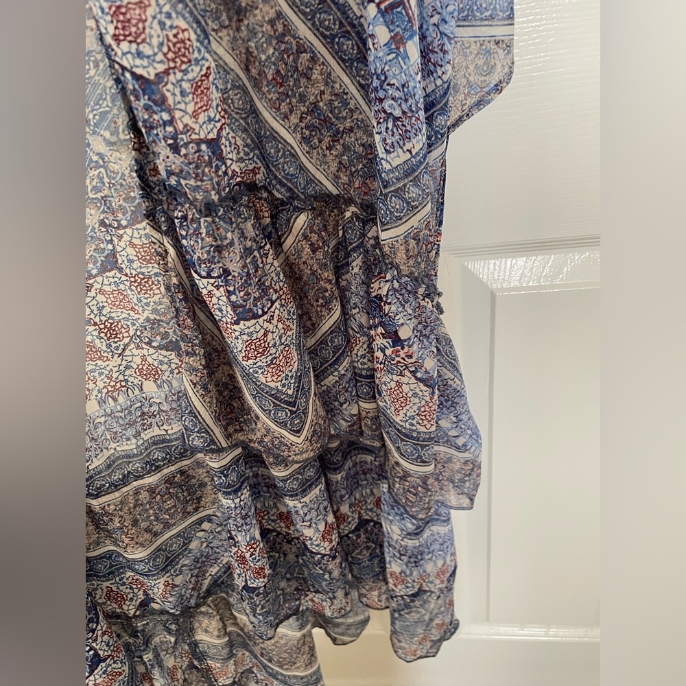 Abercrombie & Fitch Blue and White Patterned Top - Picture 3 of 7